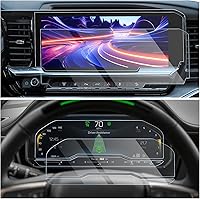 Vista 11 de CDEFG Protector de Pantalla Silverado 2022-2025 2026 para Camioneta Pickup Chevy Silverado 2022-2025 2026 Protector de Pantalla del Cluster de 2PCS