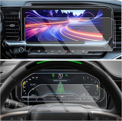 Miniatura 10 de CDEFG Protector de pantalla Silverado 2022-2025 2026 para Silverado Sierra Truck 2025 2026, protector de pantalla de 13.4 pulgadas, cubierta