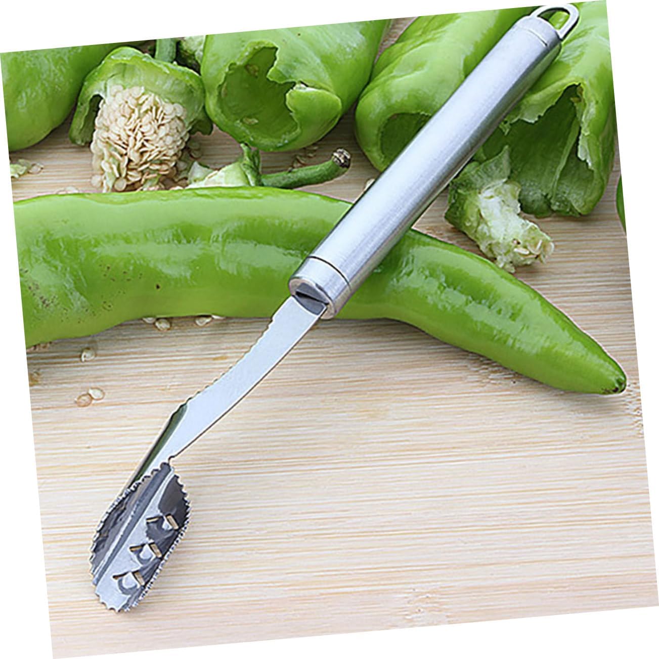 Multi-Functional Pepper Grill Holder BBQ Rack Chili Corer Tool Chicken Wings Roaster for BBQ Kitchen