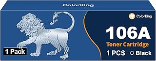 ColorKing 106A W1106A Toner Cartridge Compatible for HP 106A W1106A for HP Laser 107w 107a 107r MFP 135w 135a 135r 135wg MFP 137fnw 137fwg 106A Black (1-Pack)