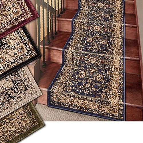Miniatura 3 de Westerly Marash Luxury Collection - Alfombra para escaleras de 25 pies con 336.000 puntos de tela por metro cuadrado, color azul marino
