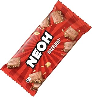 NEOH Low Carb Keto Haselnuss-Schokolade | 1g Zucker, 106 kcal pro Portion | Die neue Alternative zu herkömmlichen Süßigkeiten | 1 x 55g