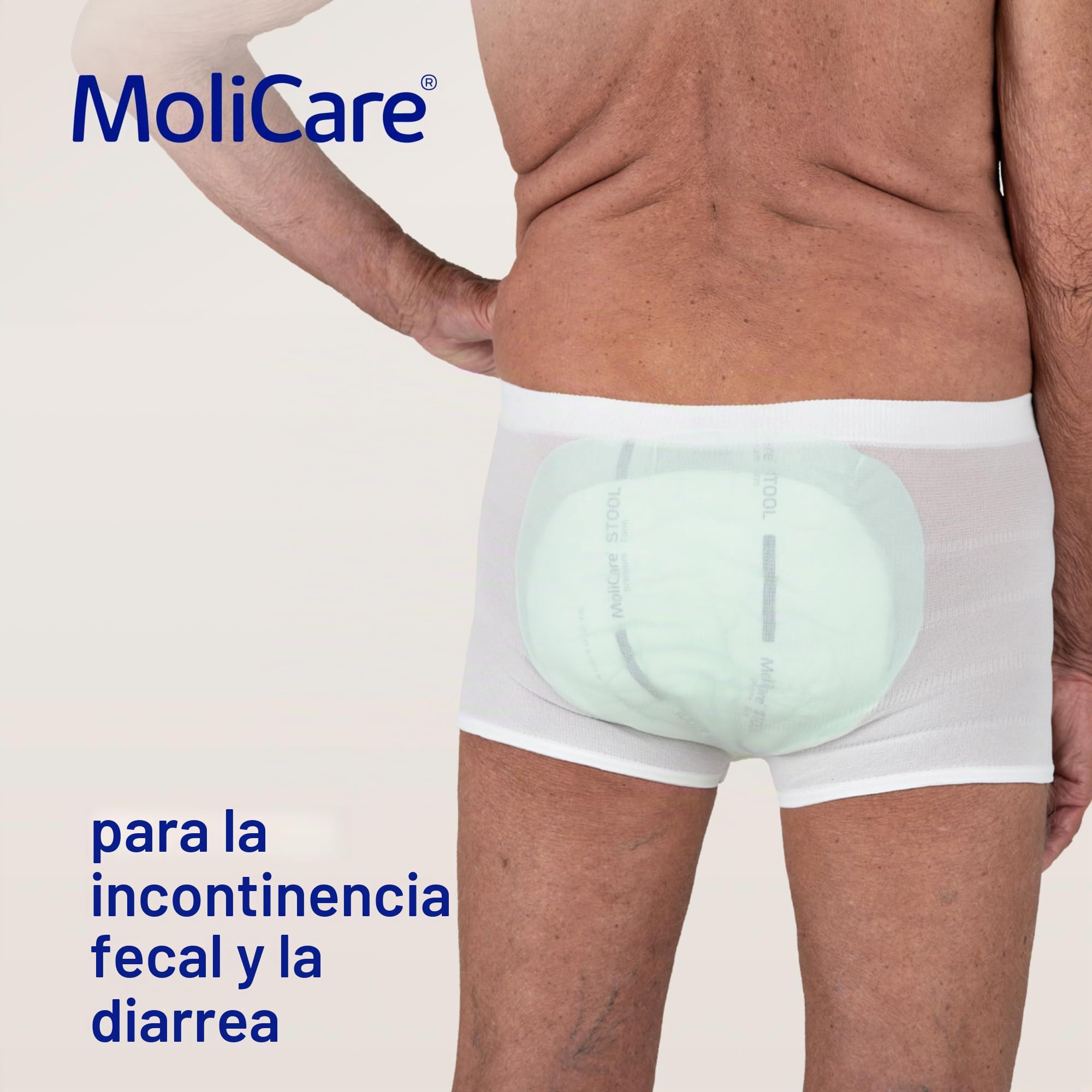MoliCare® Taburete Premium Form - Almohadillas unisex grandes para incontinencia fecal | Ajuste discreto y cómodo, fiable y absorbente | Paquete de 32