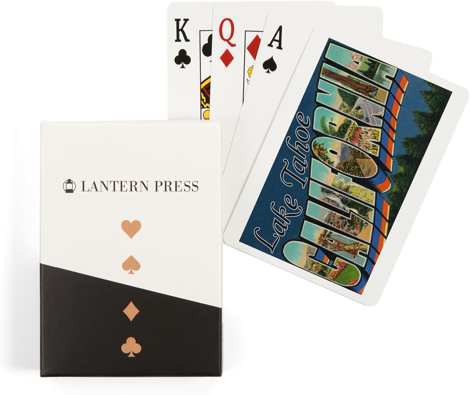 Lantern Press Greetings from Lake Tahoe, California, 52 Playing Cards for Adults, Poker Size Card Deck