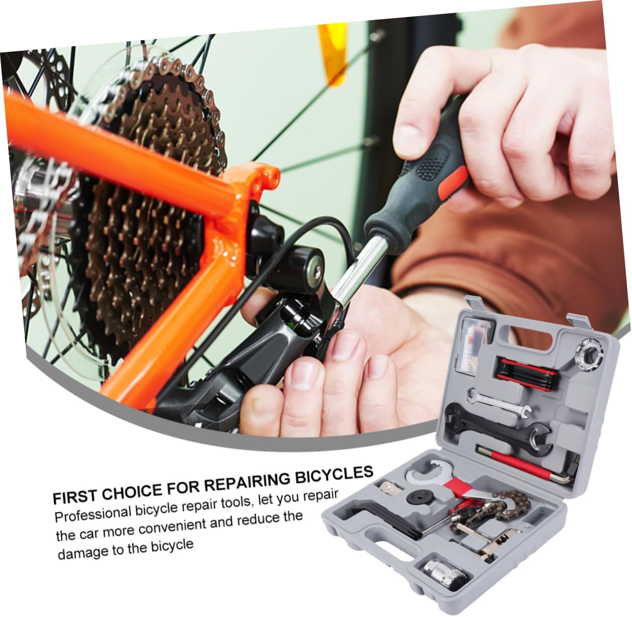 Lasting Carbon Steel Bike Repair Tools 25pcs Set Including Alignment Repair Tool