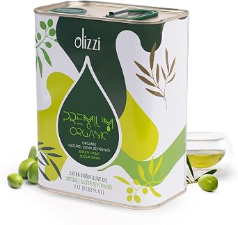 Olizzi Premium Organic Natural Extra Virgin Olive Oil - Award Winning, Early Harvest, Cold Pressed 2 LT
