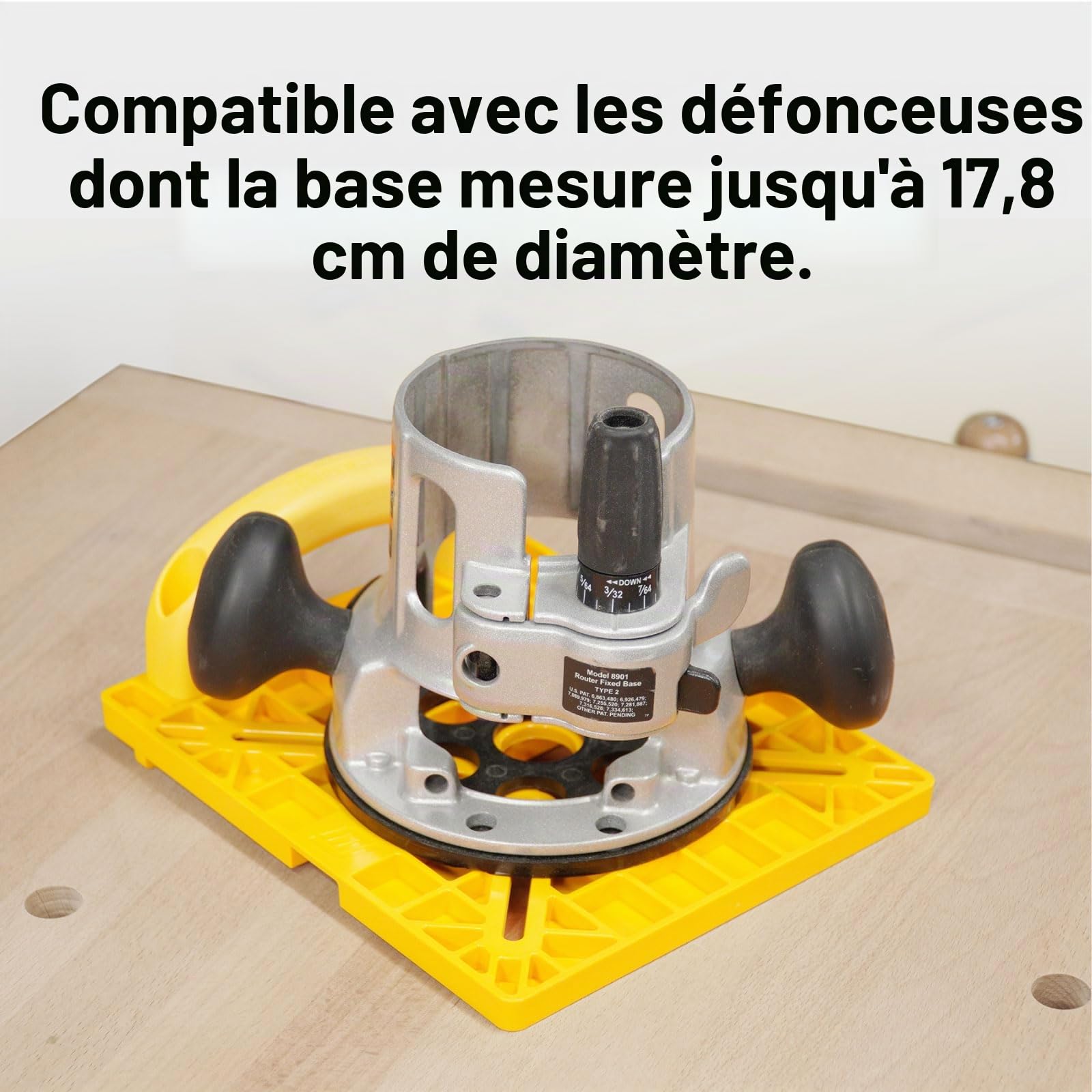 MICROJIG MatchFit MFRG-400-025 Guide de routage de grille – Outil de précision pour rails de serrage à queue d'aronde, installation facile, design auto-indexé, compatible avec les défonceuses | Kit