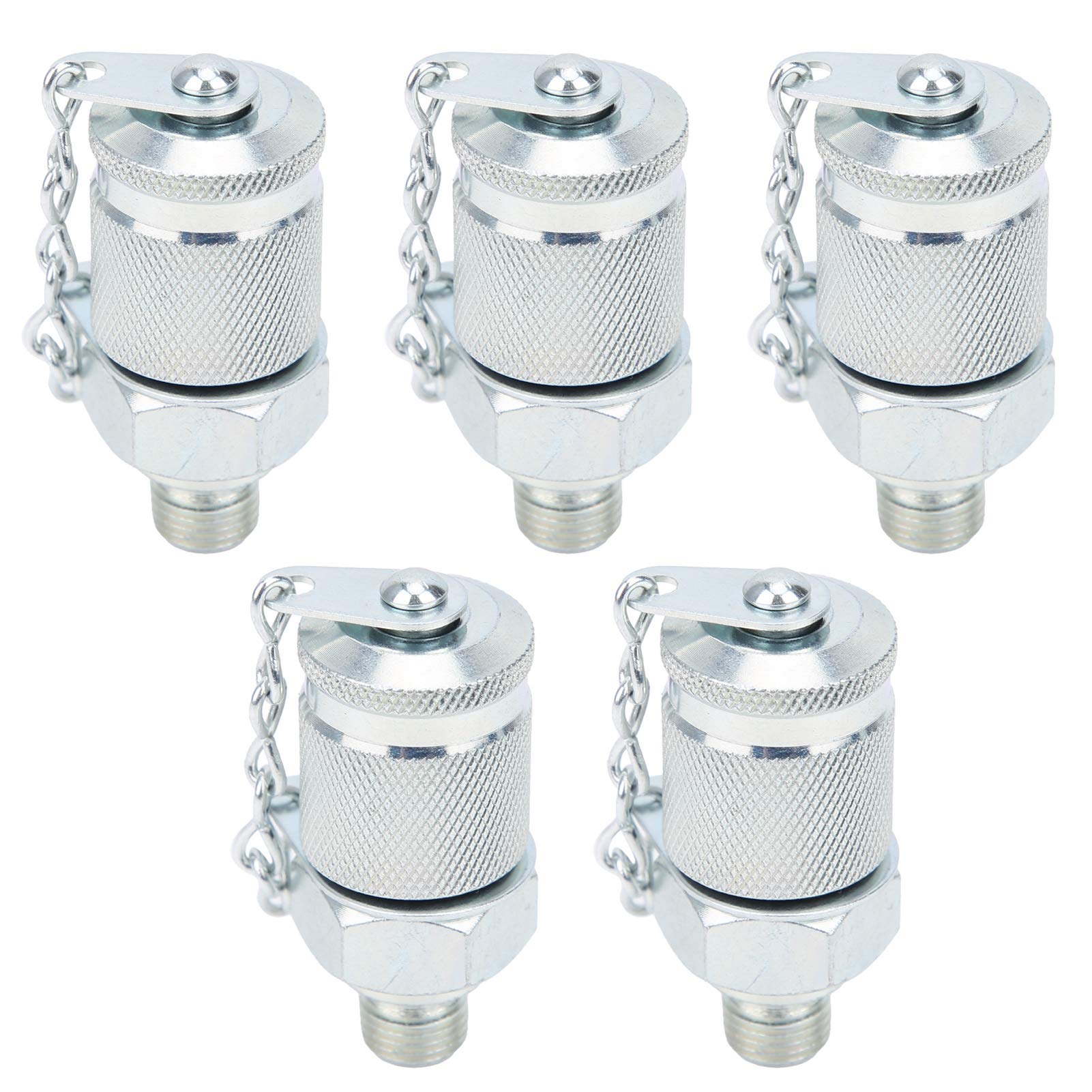 Kit de 5 acoplamientos para Prueba de presión hidráulica, Adaptador para Prueba de presión hidráulica, para acoplador Serie PT/PPT (M10x1)