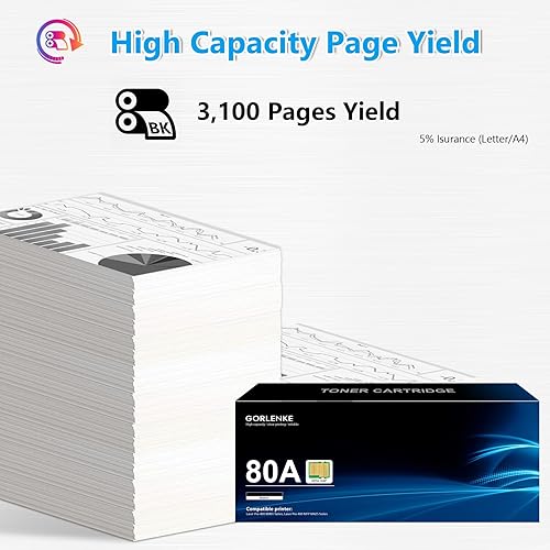 Miniatura 3 de 80A CF280A - Cartucho de tóner negro de repuesto para HP 80A Cartucho de tóner utilizado para Laser Pro 400 M401n, M401dn, M401dw, M401dne, M425dw;