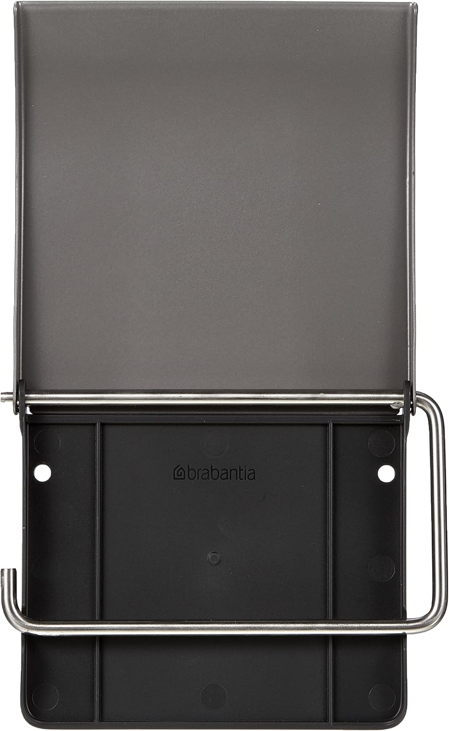 Brabantia Renew Toilet Roll Holder (Platinum) Left & Right Handed Use, Drill/No-Drill Install, Rust-Free Bathroom Paper Dispenser