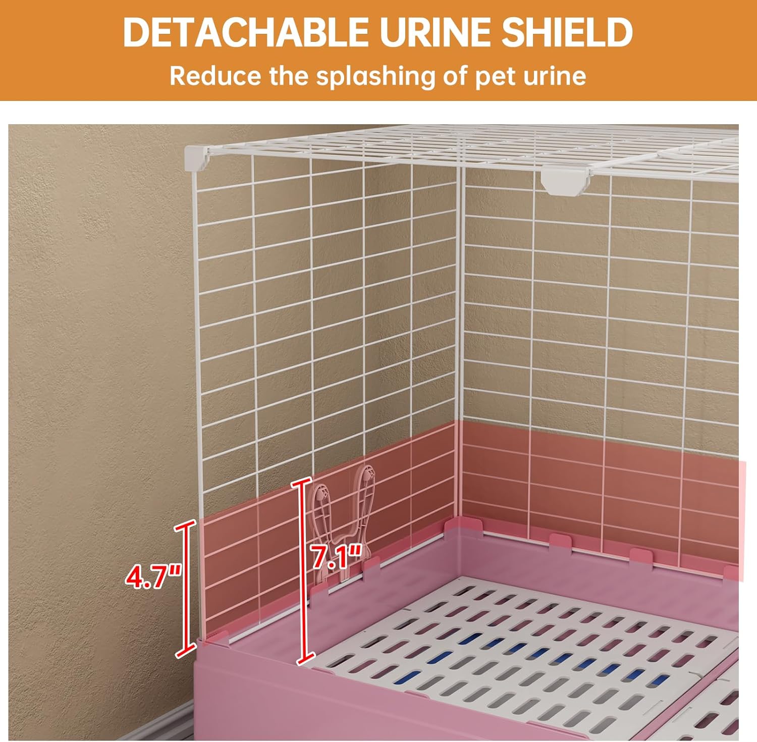 Oneluck Bunny Cage Indoor Rabbit Hutch with Pull Out Tray Rabbit, Guinea Pig, Chinchillas, and Small Animal Cage