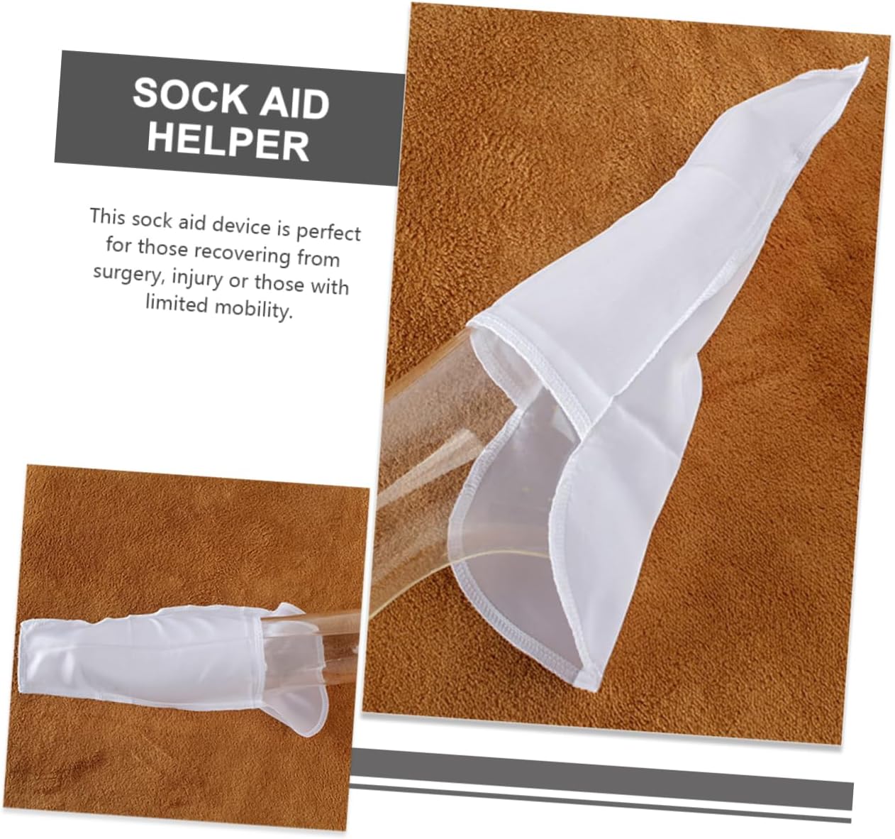6pcs Compression Sock Aid Applicator Sock Helper for Elderly Disabled and Pregnant Soft Durable Tear-Resistant Tool for Easy Wearing Without Bending