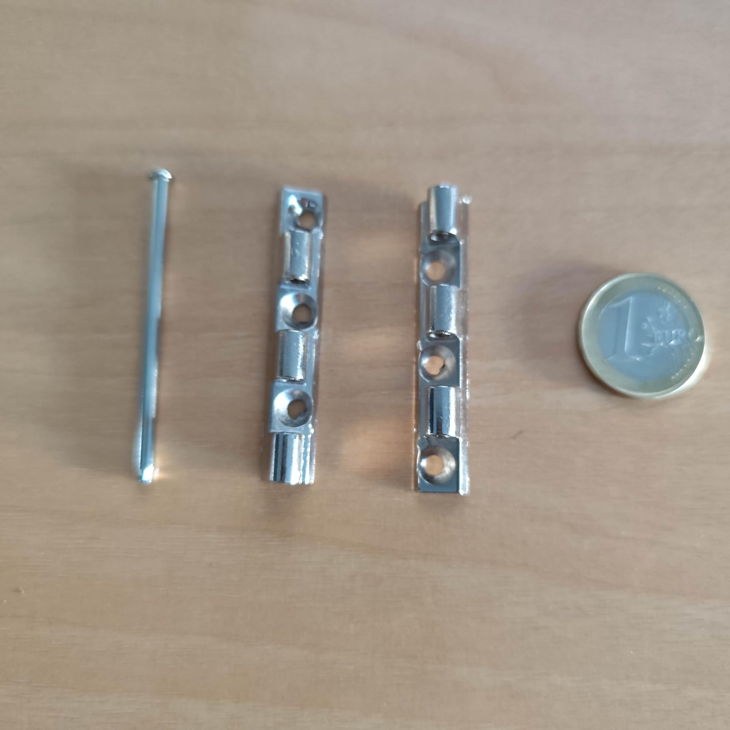8 Bisagras Desmontables con Pasador Cromado/Latonado 53 mm – WOLFPACK (Cromado 8 unidades)