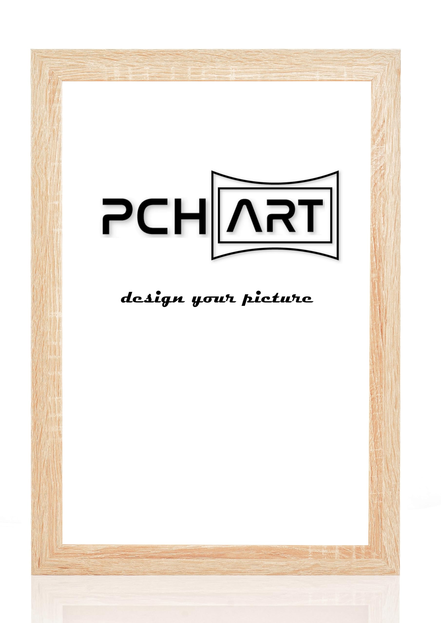 Cadre photo carré en bois noir 11x11 avec passe-partout blanc pour