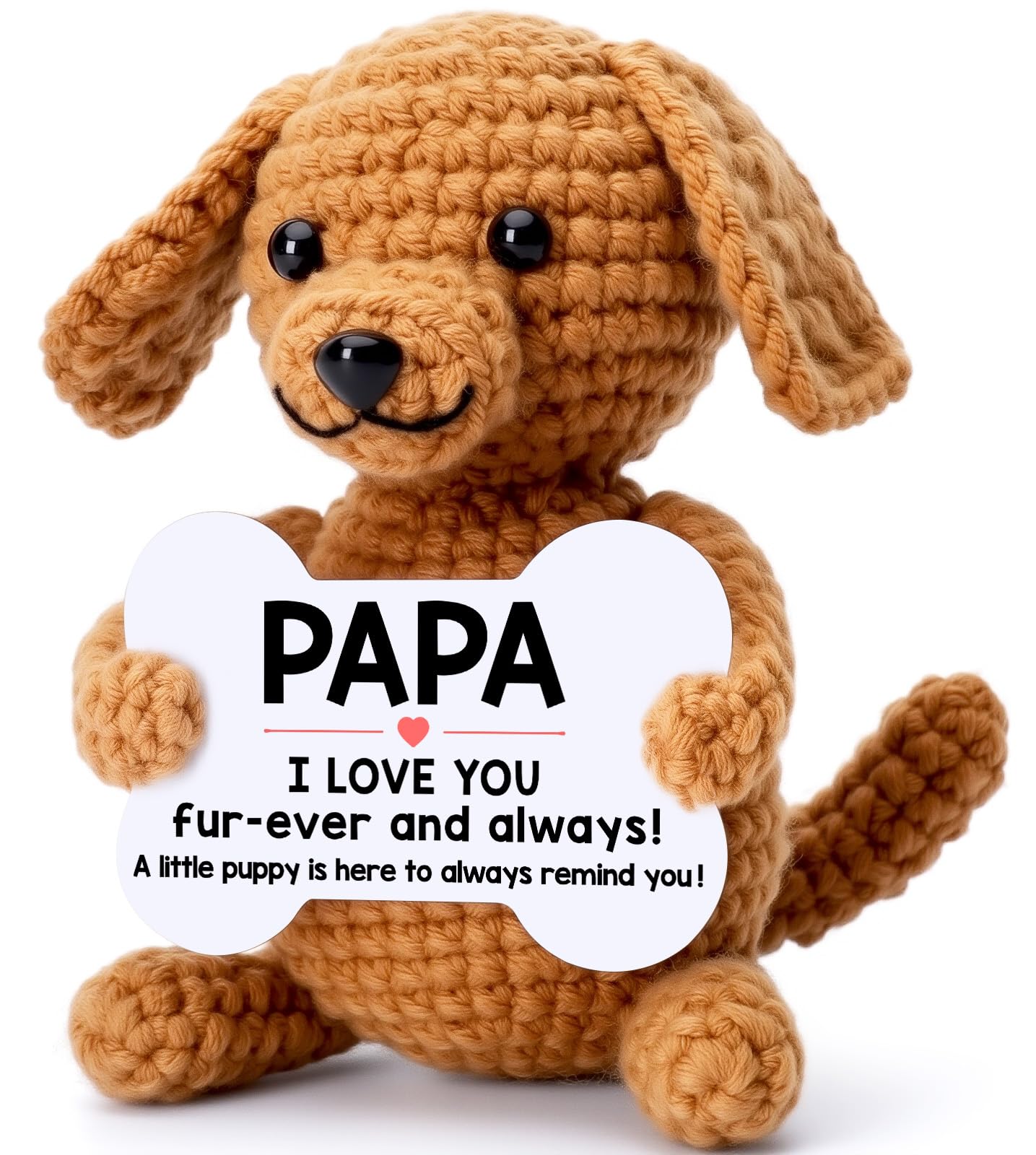 Funny Dog Papa Gifts, Christmas Birthday Gifts for Papa from Granddaughter Grandson, Small Presents Stocking Stuffers Ornament Decor Mini Cool Things Cute Stuff, I Love You Pawpaw Puppy
