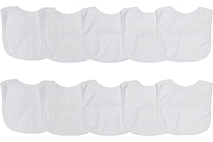 Soft & Absorbent Sublimation Baby Bibs for Custom Designs