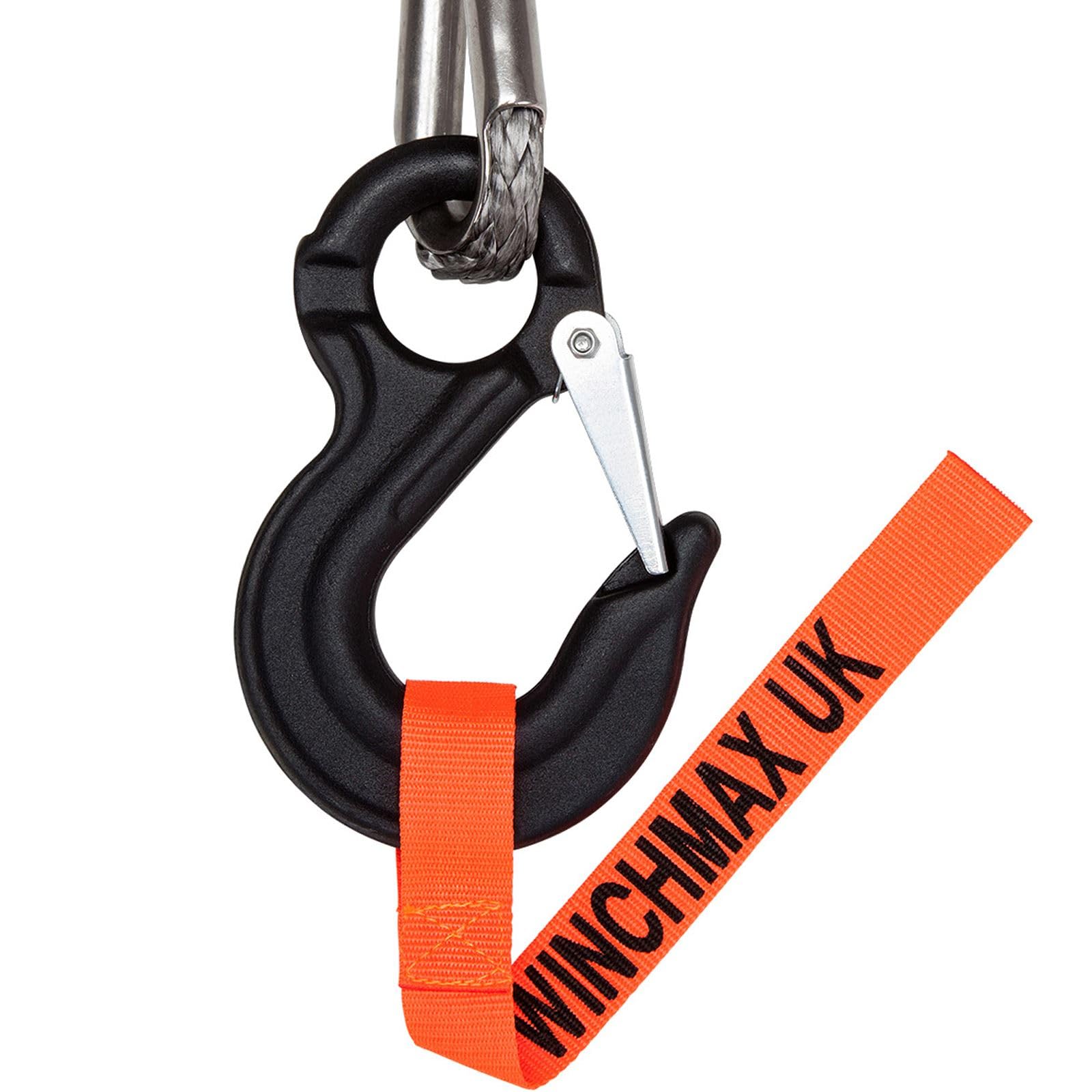 Winchmax 13.500 Libras (6.123 kg) Serie SL Cabrestante eléctrico de 12v de Grado Militar. Cuerda de Dyneema, Control Remoto inalámbrico Doble.