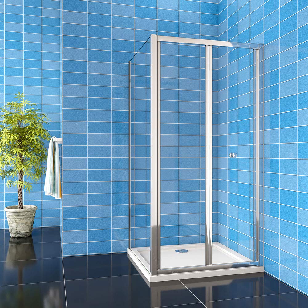 Probaty Bathrooms Chrome 1000X760x1850mm Framed Bifold Shower Enclosure