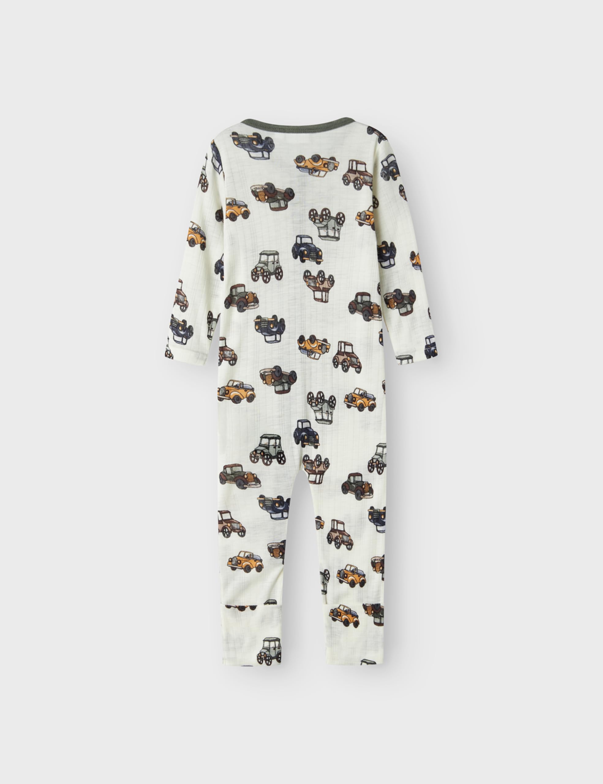 NAME IT Śpiochy Niemowlęta - chłopcy Nbmwang Wool Needle Nightsuit Noos