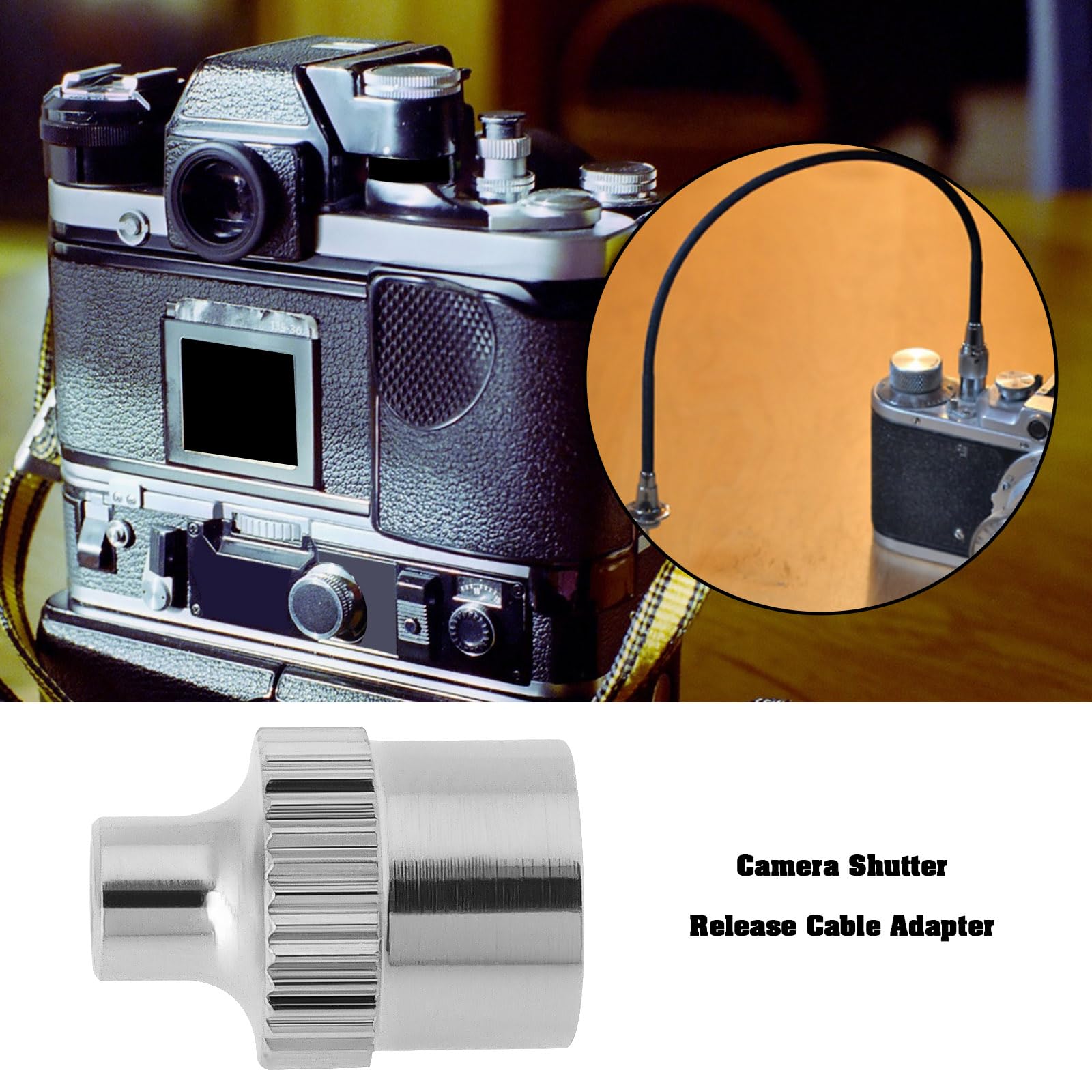 1 cavo adattatore per scatto della fotocamera compatibile con Nikon F2 FTn F2A F2SB F2AS compatibile con fotocamere Leica Rangefinder compatibile con Yashica