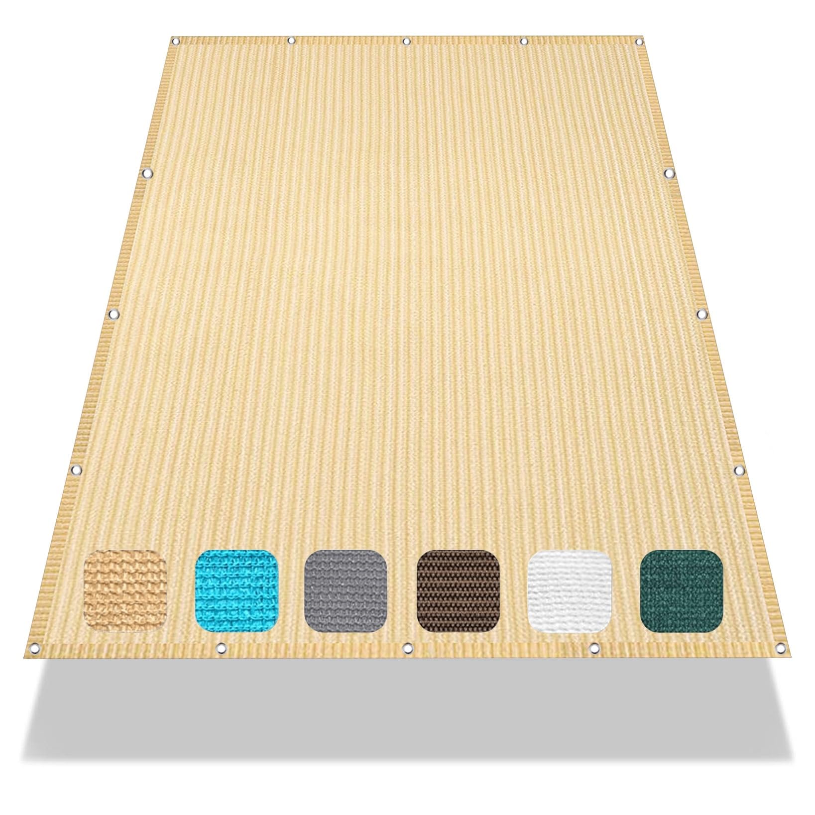 Voile d'ombrage résistant aux déchirures toile premium rectangulaire