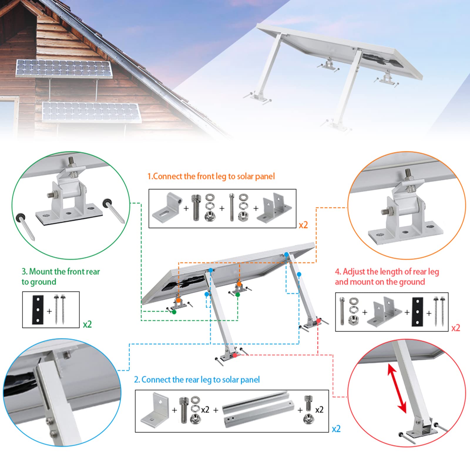 Solar Panel Renogy 28in Adjustable Mount Brackets REVIEW: A Long-Term ...