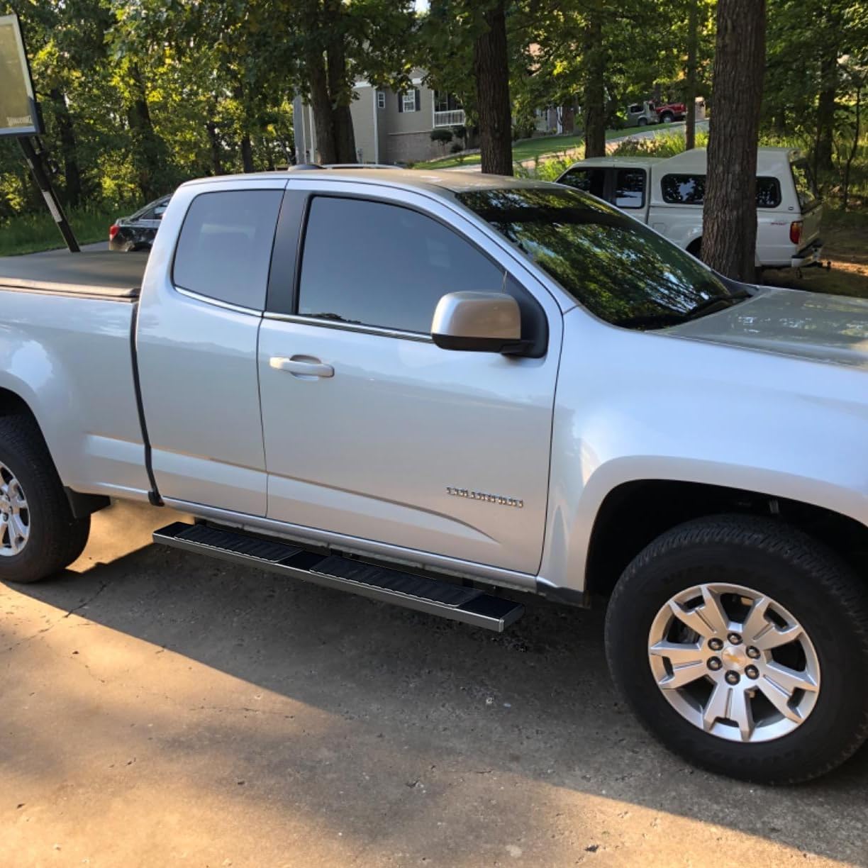 6 Inch Running Boards Compatible with 2015-2026 Chevy Colorado/Gmc Canyon Extended Cab Double Cab, Colorado Running Boards Nerf Bars Side Steps Rock Sliders Made with Carbon Steel.