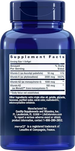 Vista 4 de Life Extension Super K, 90 cápsulas blandas (paquete de 2)