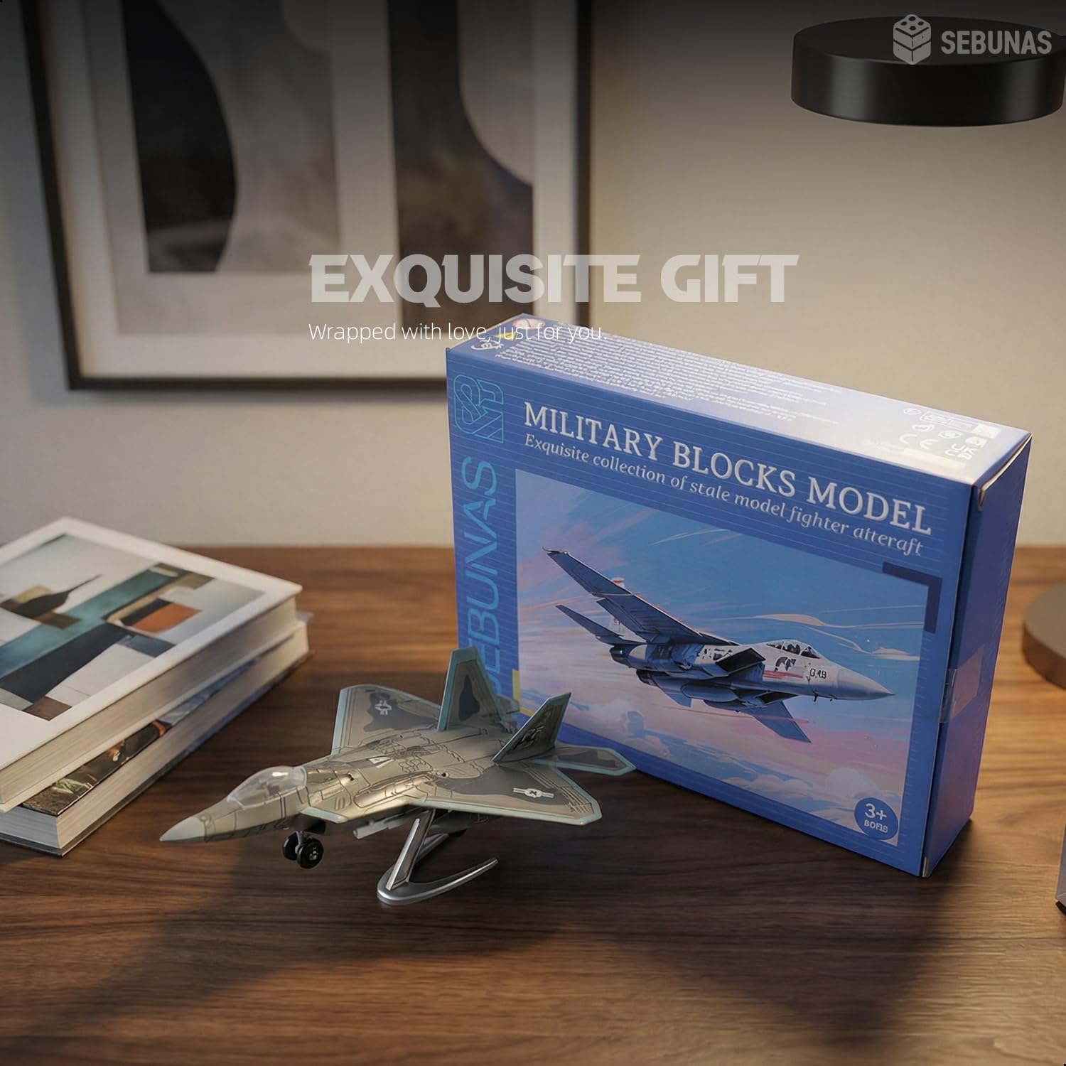 Amazon | SEBUNAS 1:72スケール F-22 ラプター戦闘機 クイックビルド