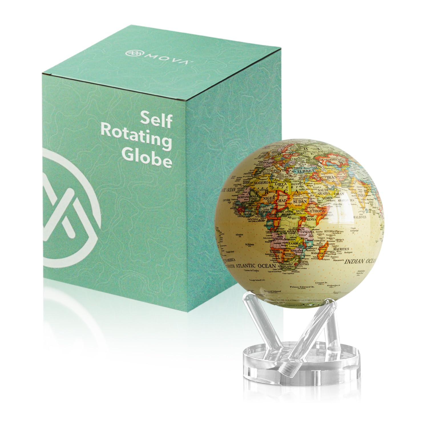 MOVA(ムーバ) Mova Globe Antique Beige 6 Amazon.com: MOVA Globe - Antique Yellow Political Map Signature (6