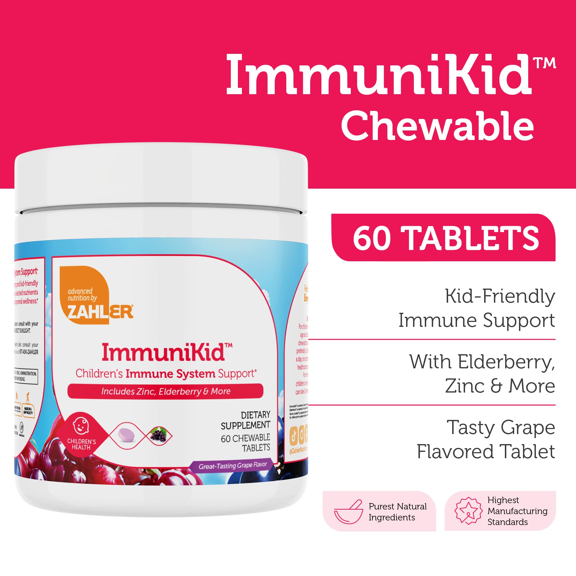 Amazon.com: Zahler Kids Immune Support Supplement with Elderberry