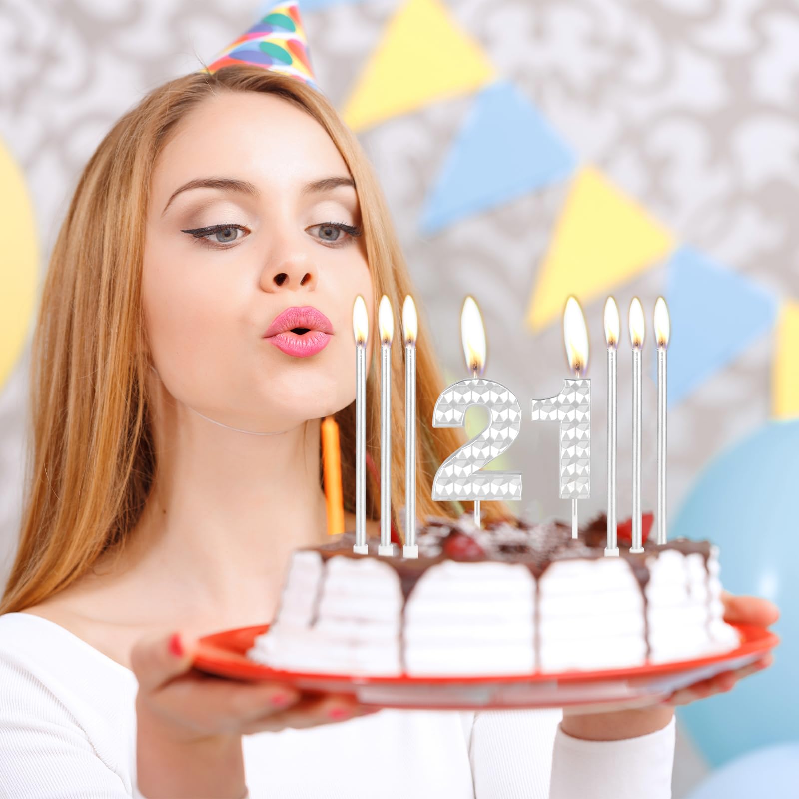 Gleevara Candela di compleanno per 18° compleanno per ragazze
