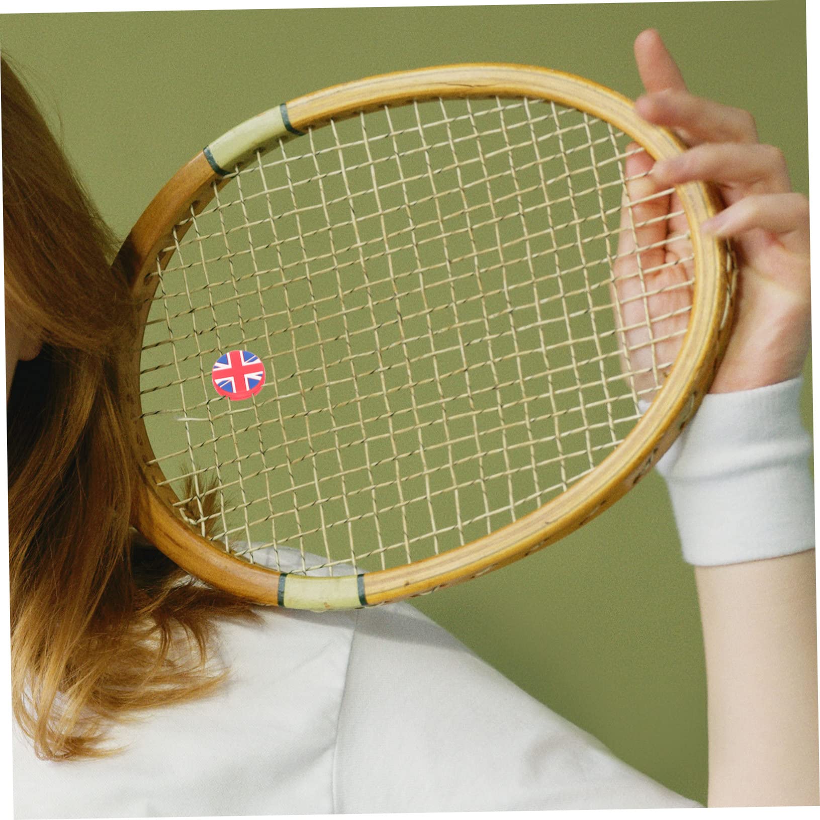 GANAZONO Silicone Tennis Racket Vibration Dampener Set Accessories Union Jack Design