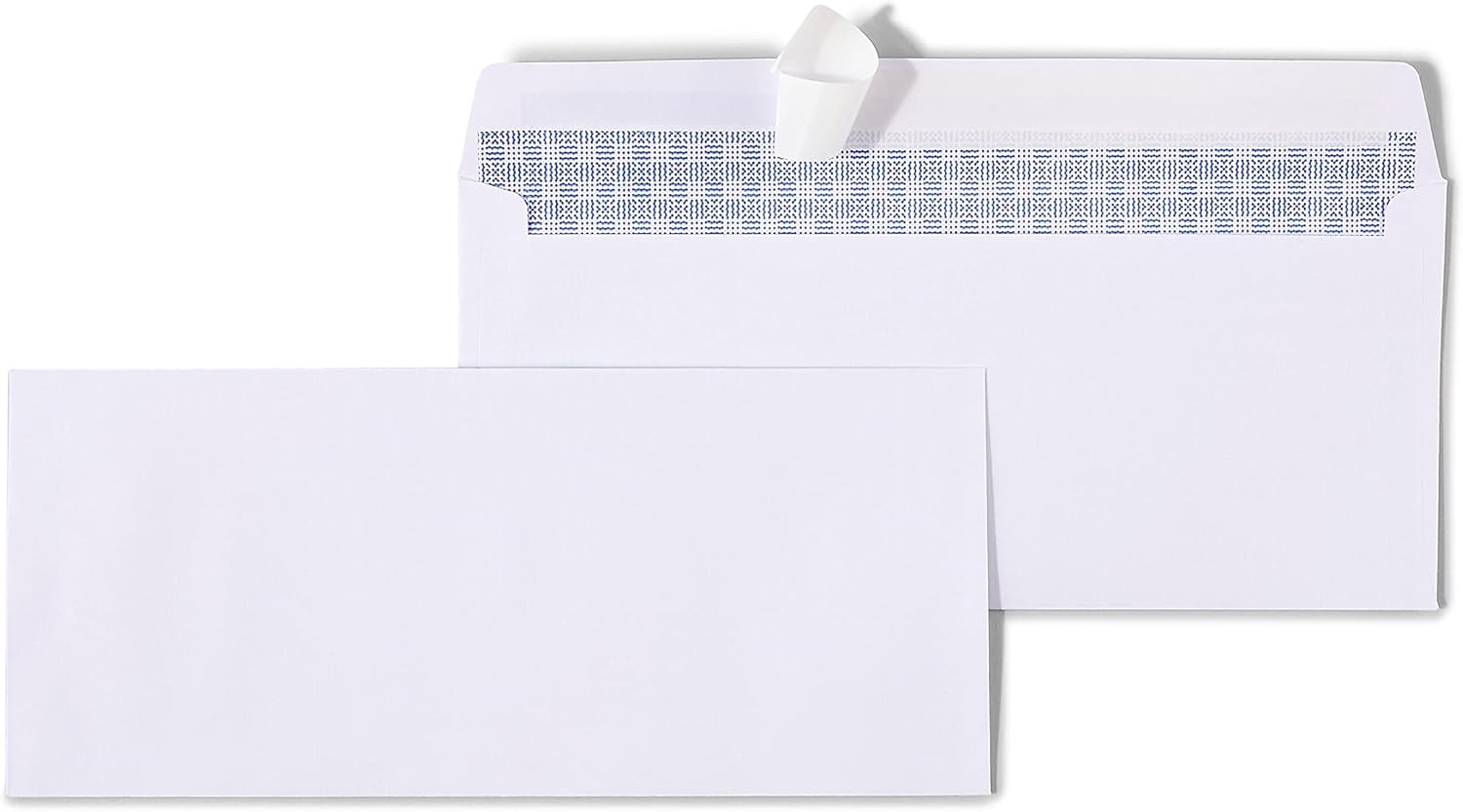 Staples EasyClose - Sobres de seguridad tintados #10 para negocios, 4 18 pulgadas x 9 12 pulgadas, blanco, 300cartón (ST50308-CCVS)