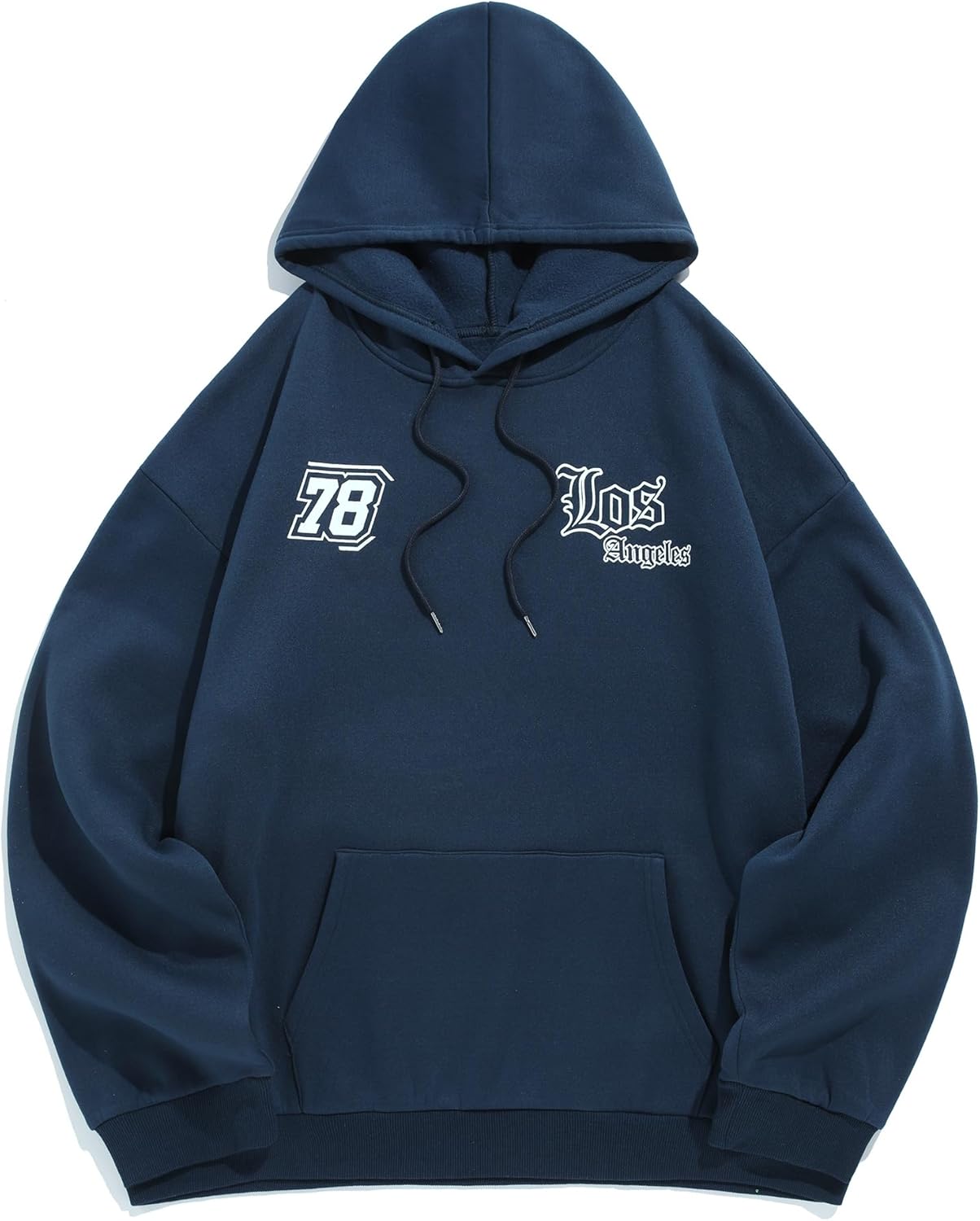 ZAFUL Mens Hoodies Unisex Hoodie Y2K Letter Graphic Print Long Sleeve Drawstring Hoodie Sweatshirt Men Women Streetwear