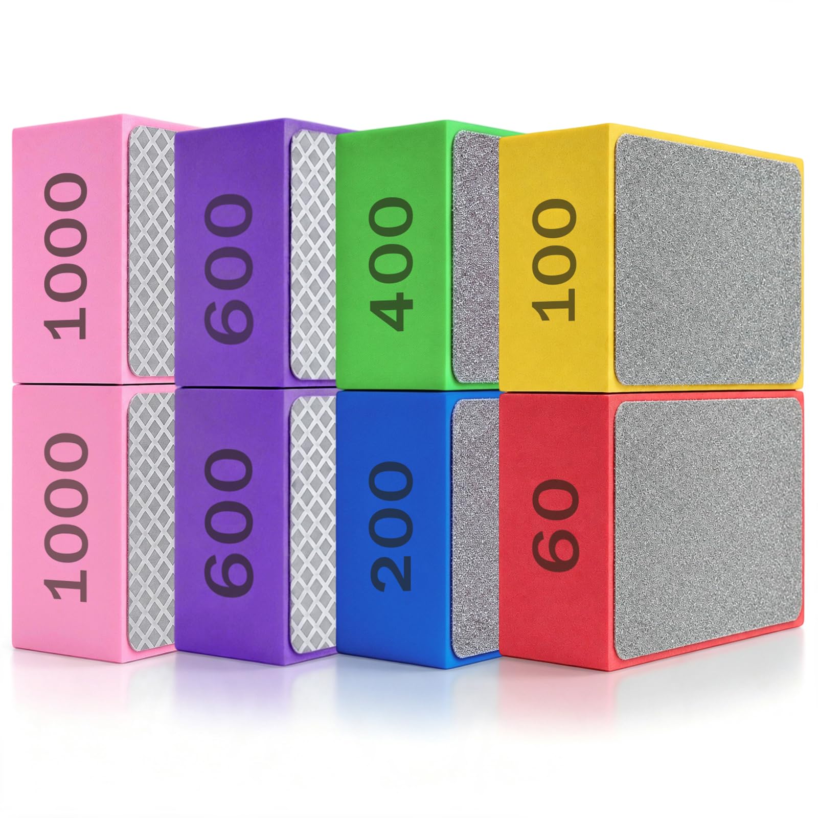 VEPEPE 8 PCS Diamond Polishing Pads, Tile Sanding Block, Long-Lasting