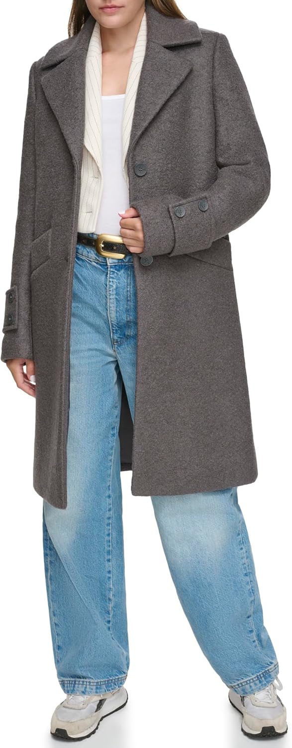 Andrew Marc Women's Wool Regine Slim Coat - Image 2