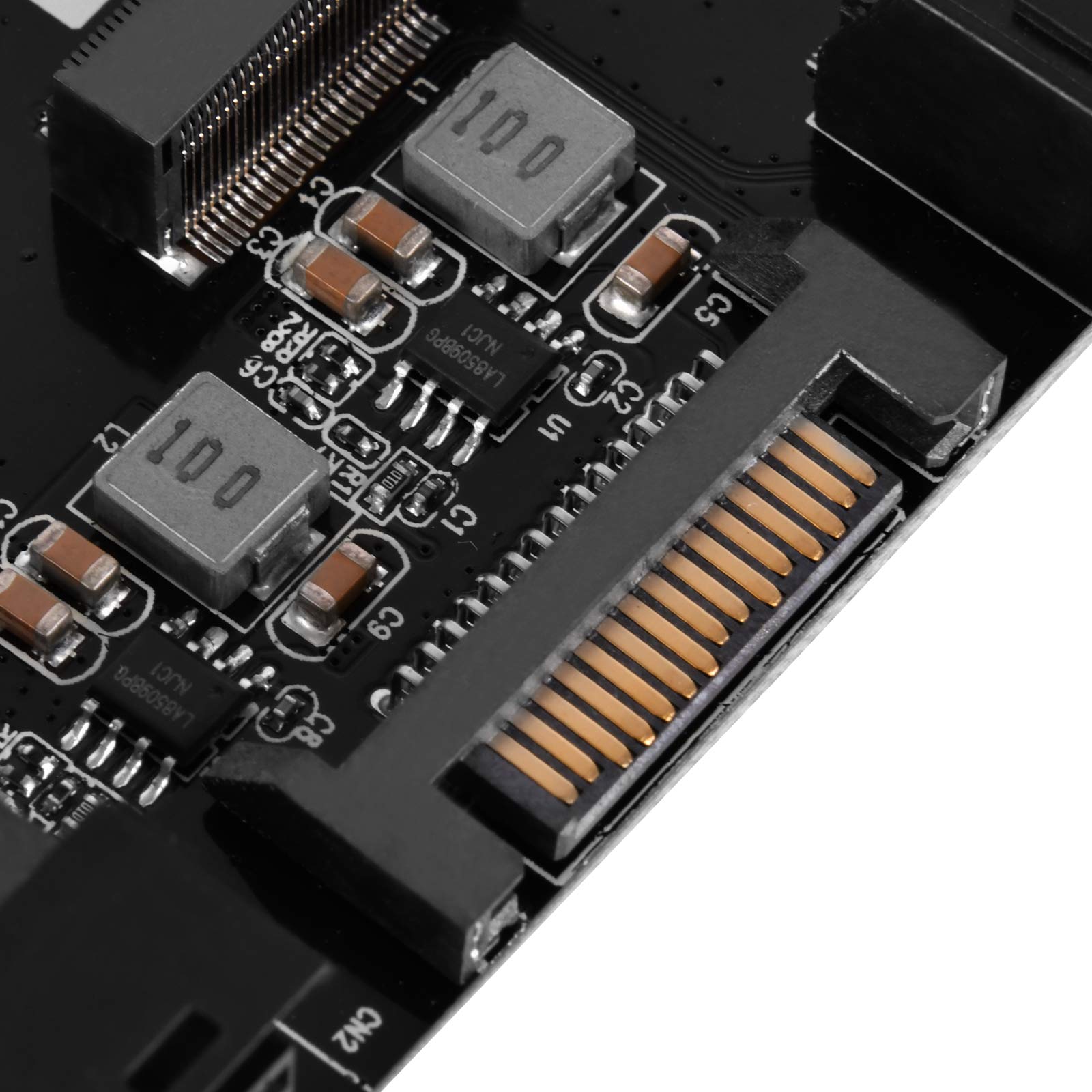 SilverStone SST-SDP12-3.5 Zoll für 2x M.2 SATA und 1x M.2 NVMe SSD Mounting Adapter Bracket