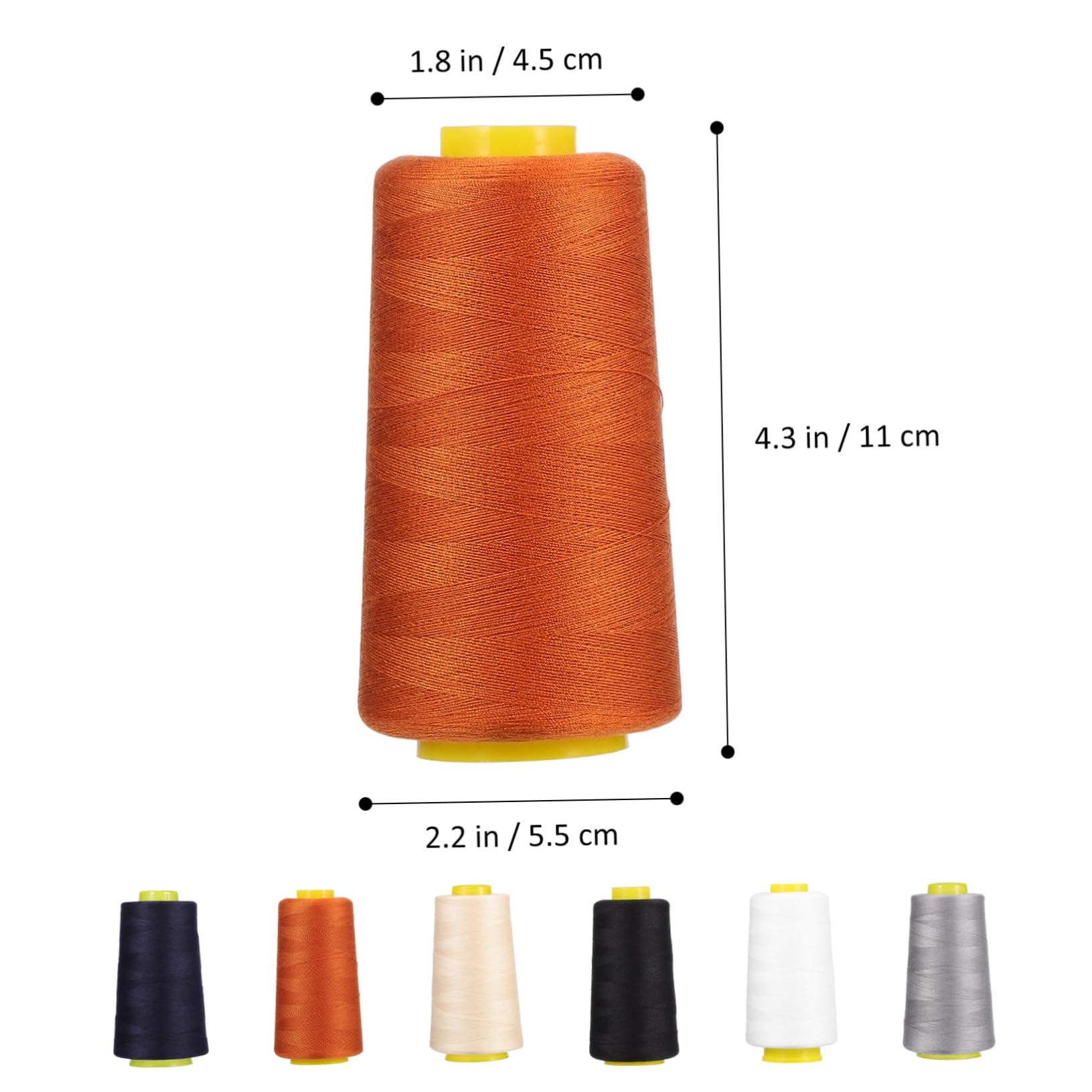 VILLCASE 18piezas Hilo De Poliéster Para Coser y Bordar Carretes De Yardas Resistente y Duradero Para Proyectos De Costura y Manualidades