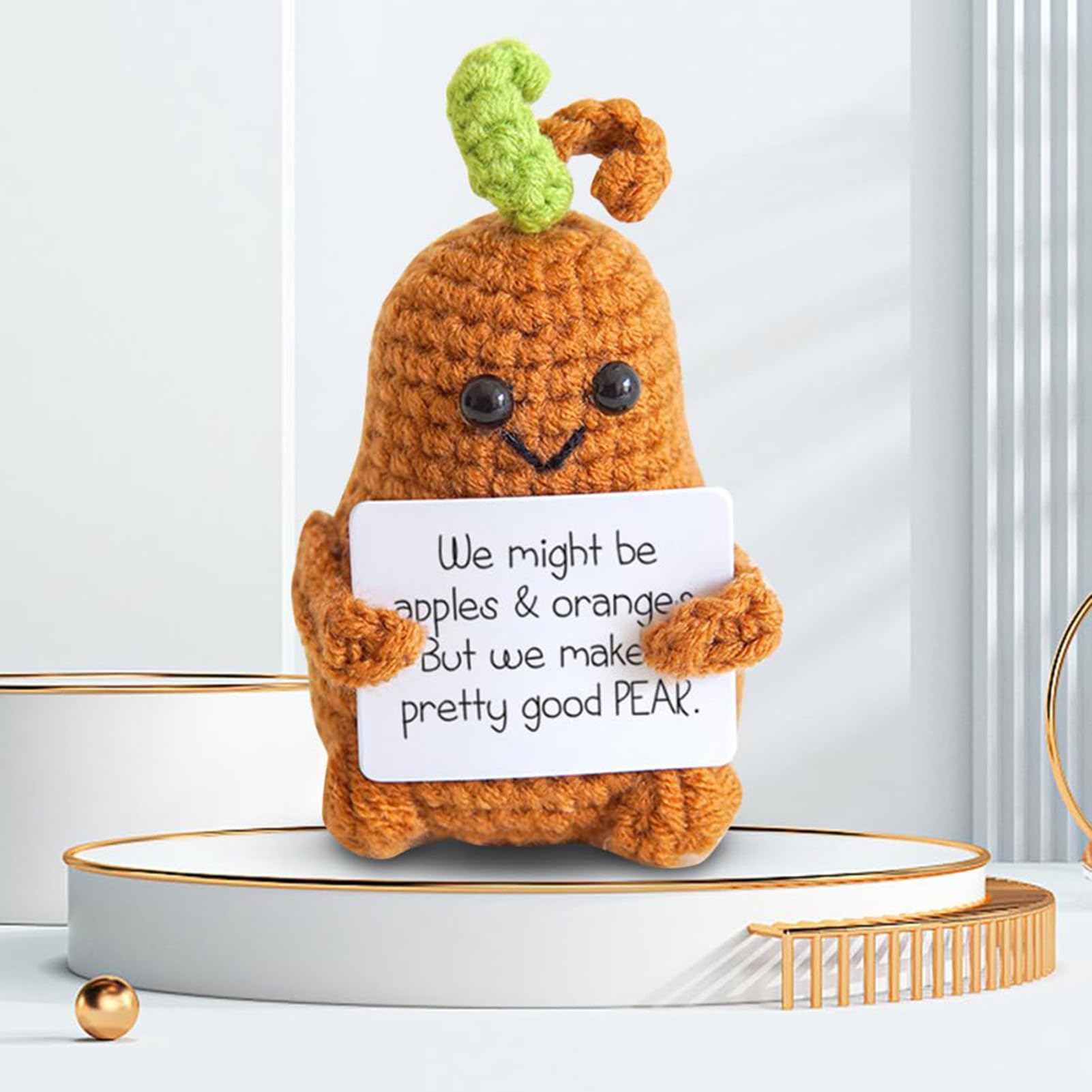 TCRZHHRX Fiore all'Uncinetto Lavorato a Mano con Carta Motivazionale - Regalo Emozionale per Donne,Ragazze | Positiva Regali Idea Compleanno,Laurea,San Valentino,Decorazione Casa