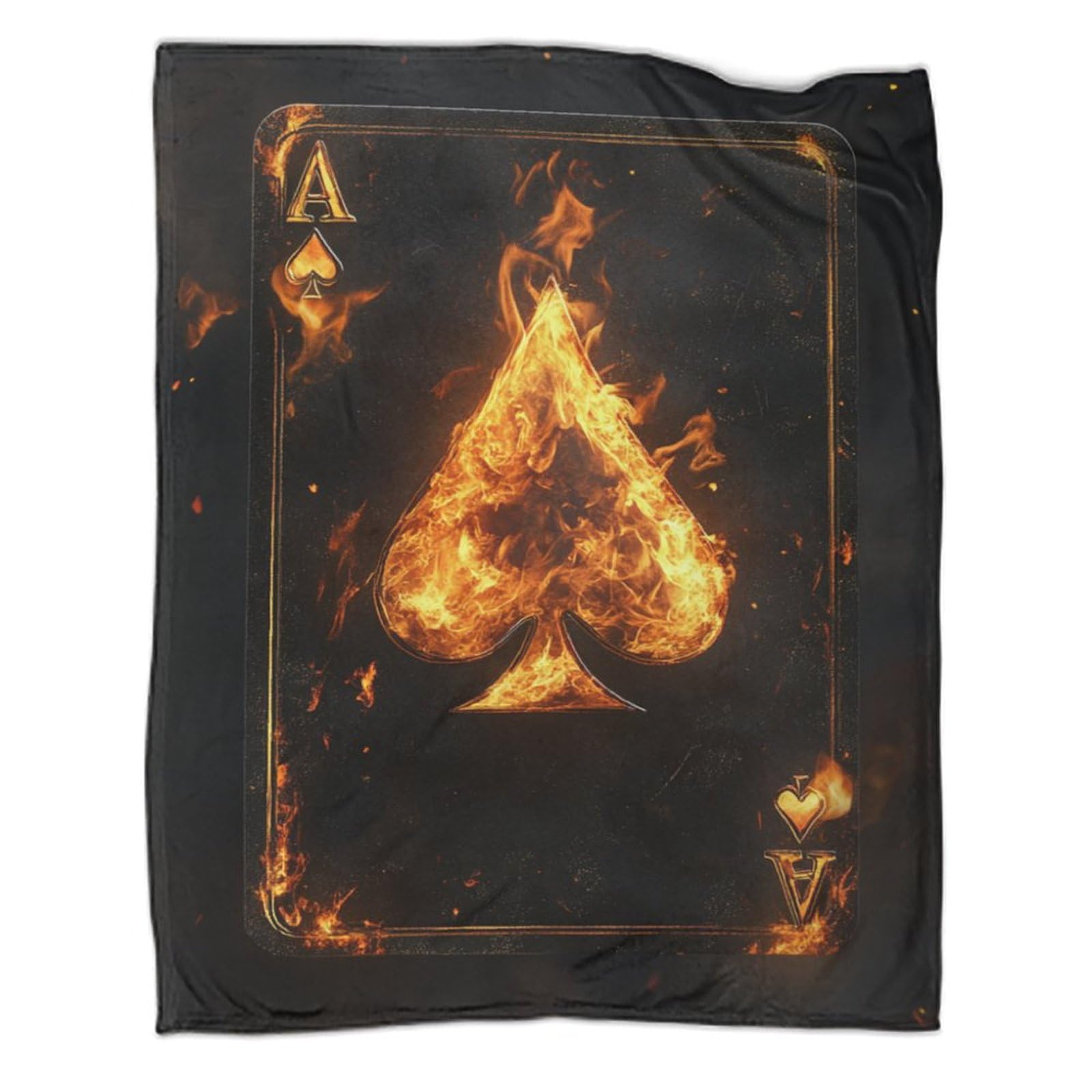 Couverture de poker ultra douce flanelle pour éliminer le froid du canapé