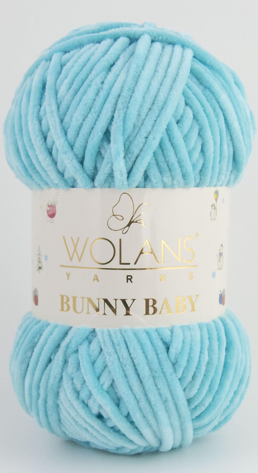 Wolans Bunny Baby Chenille Style Yarn Wool 70 Colours Available 100g Balls (Turquoise Col 13)