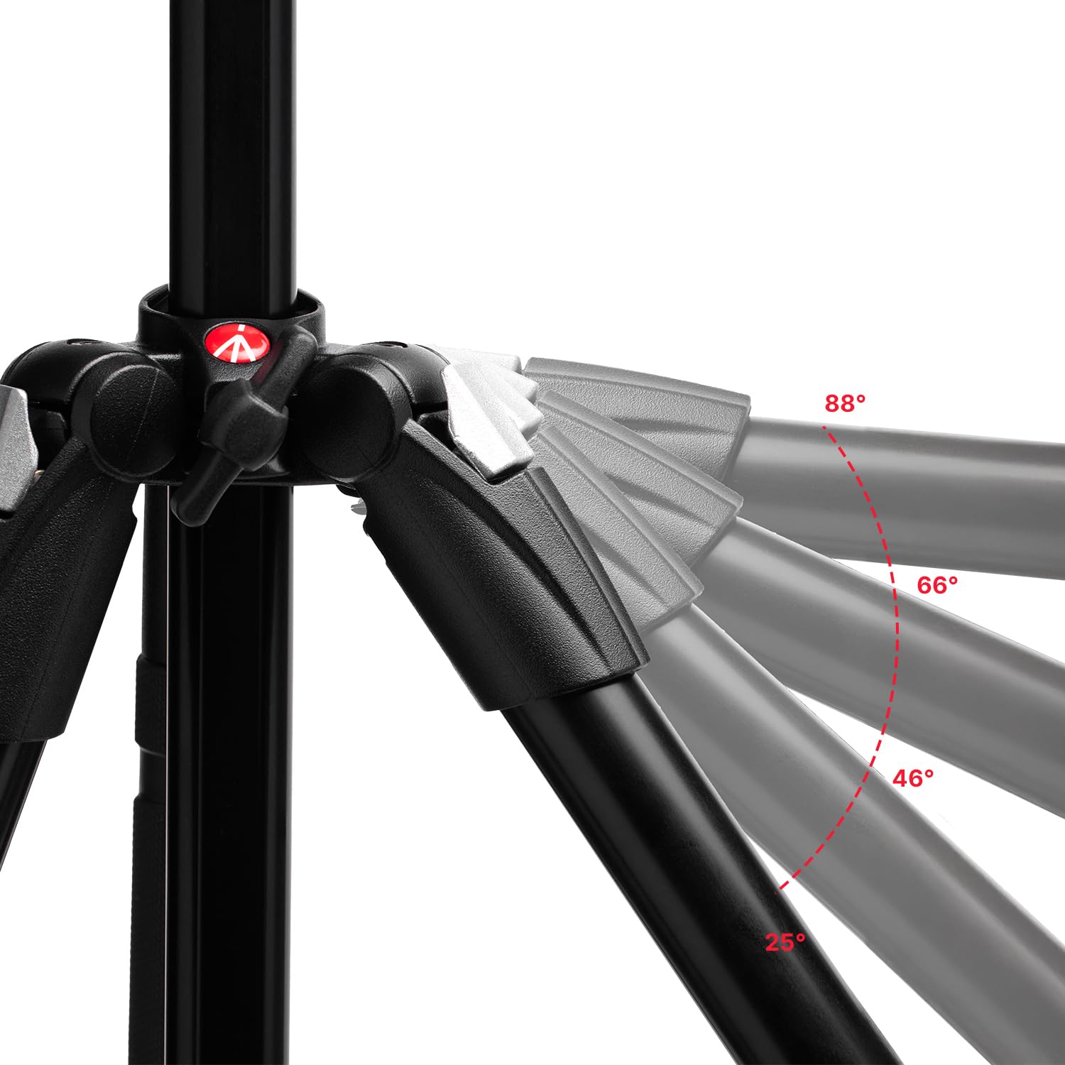 Manfrotto 290XTRA Trépied Appareil Photo Aluminium avec Rotule 496, 3 Sections, 4 Angles, Verrouillage Rapide, Plaque Arca-Swiss, 10 kg, Sac, pour Reflex, Hybride, Caméra Compacte - 4