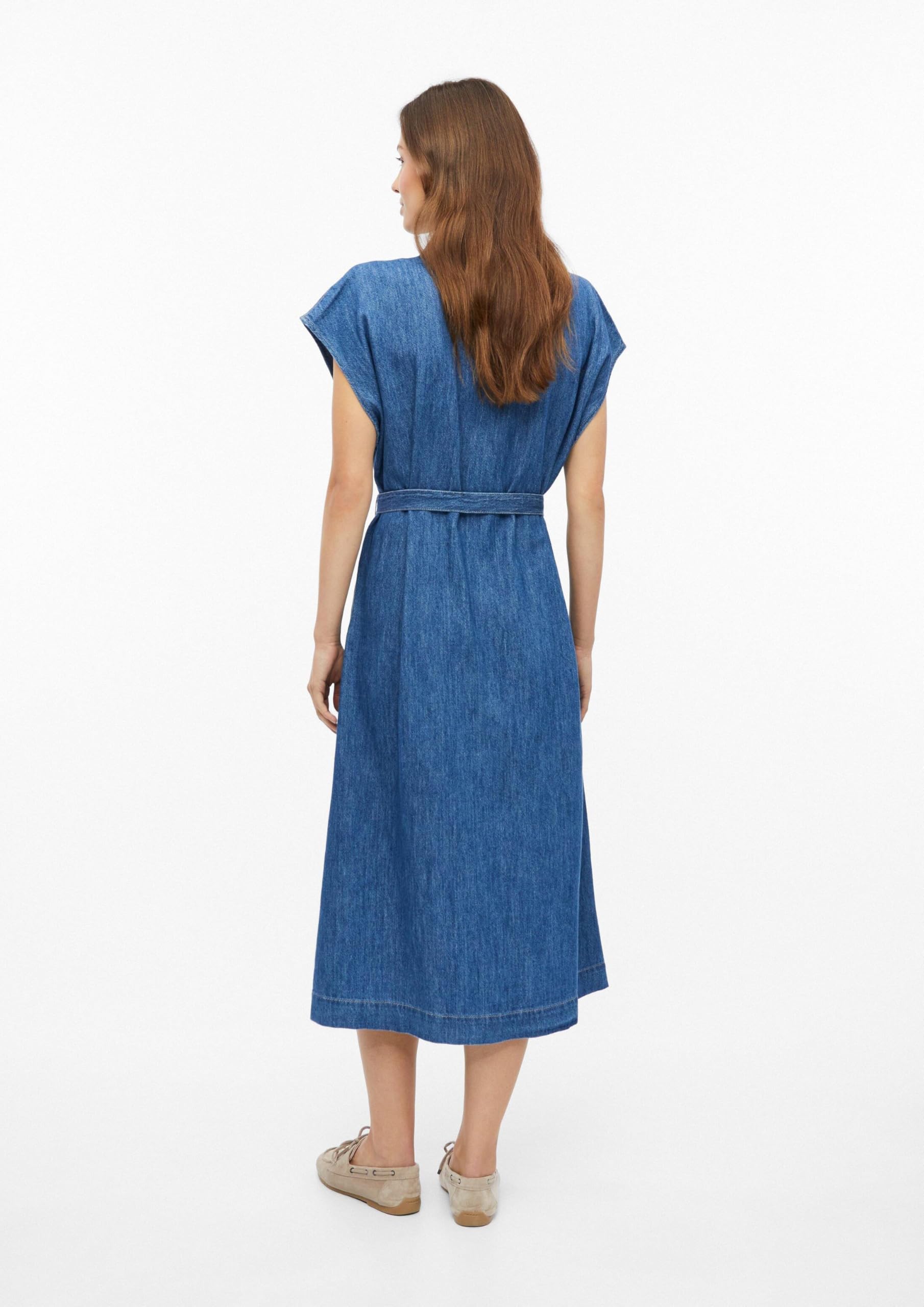 s.Oliver Midi-Denimkleid mit Eingrifftaschen