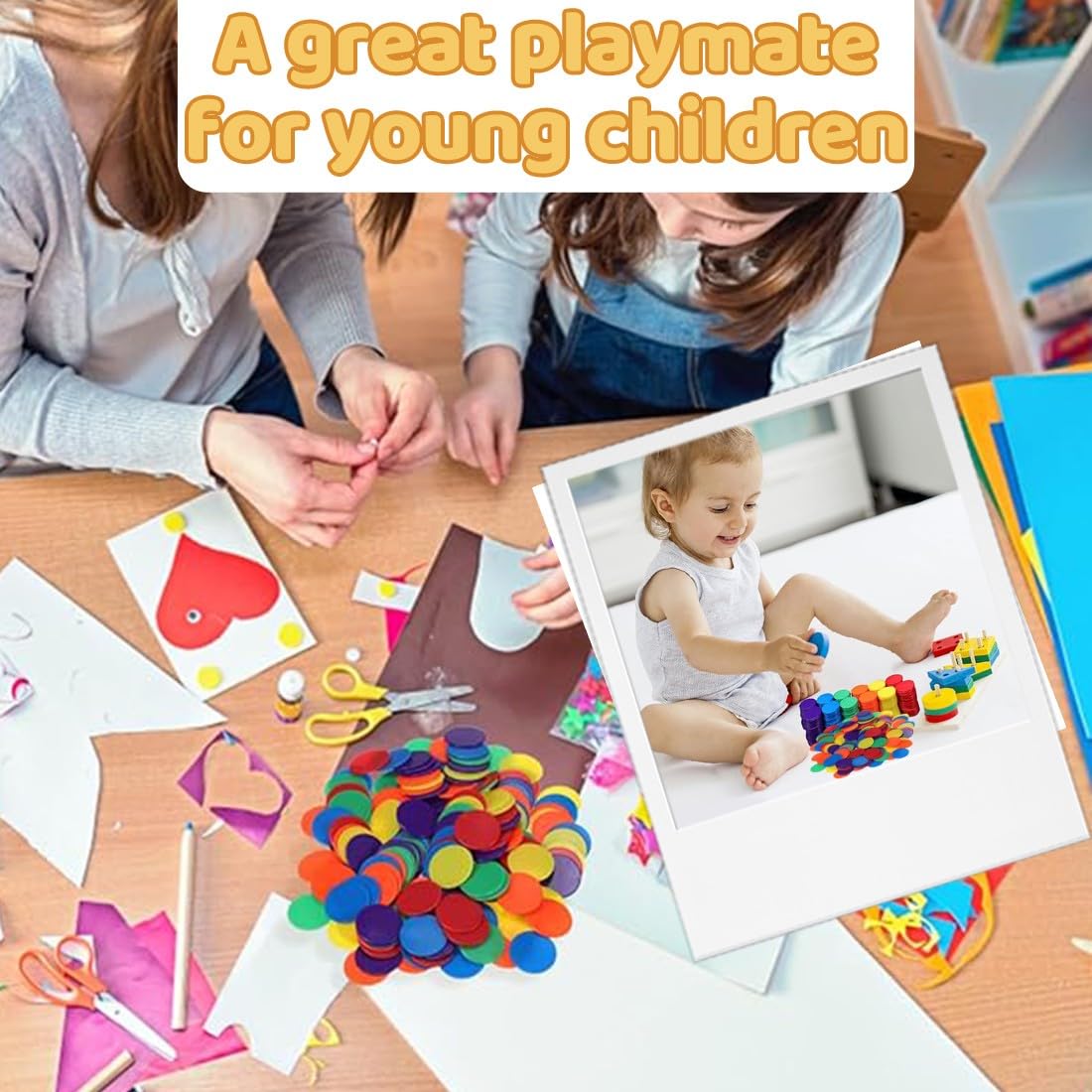 LJFEA 100 Jetons Bingo Transparents + Sac Rangement – Marqueurs Loto, Jetons Comptage, Accessoire Jeu Bingo & Éducation