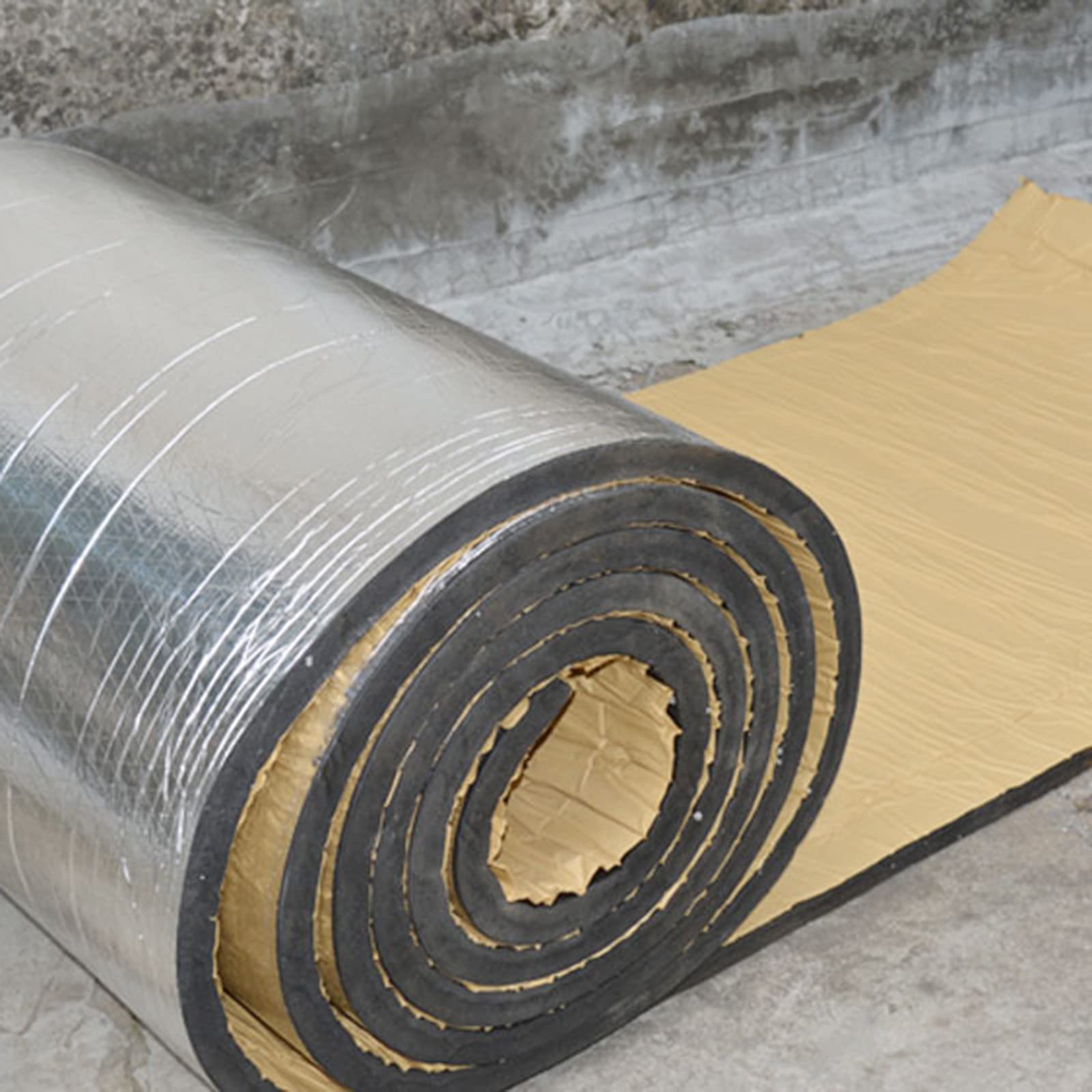 Pannello Riflettente Termosifoni , Controllo Del Rumore Del Rumore Dell'auto Smorzante Idratante A Prova Di Umidità , Foglio Di Isolamento Per Edifici Di Fabbrica,Tetti,Serre,5mm（thk）,1*4M(4m²)