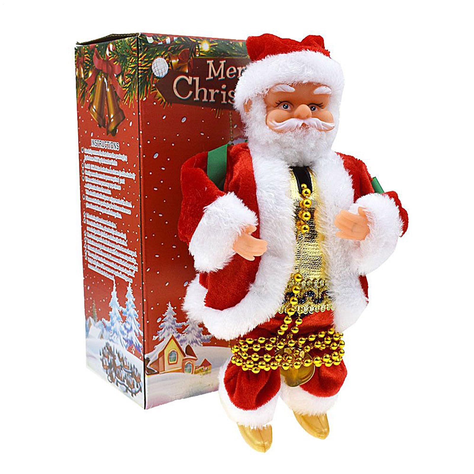 Père Noël grimpant sur corde pour donner de la vie à vos décorations extérieures