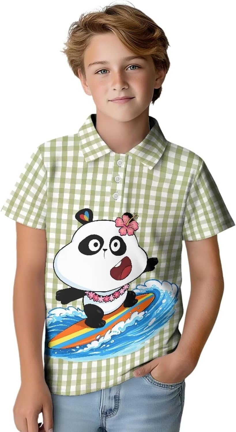 Teen Girls Polo Shirt Short Sleeve Casual Summer Kids Lightweight Athletic Top for Outdoor Daily Wear Fit 3-14 Year