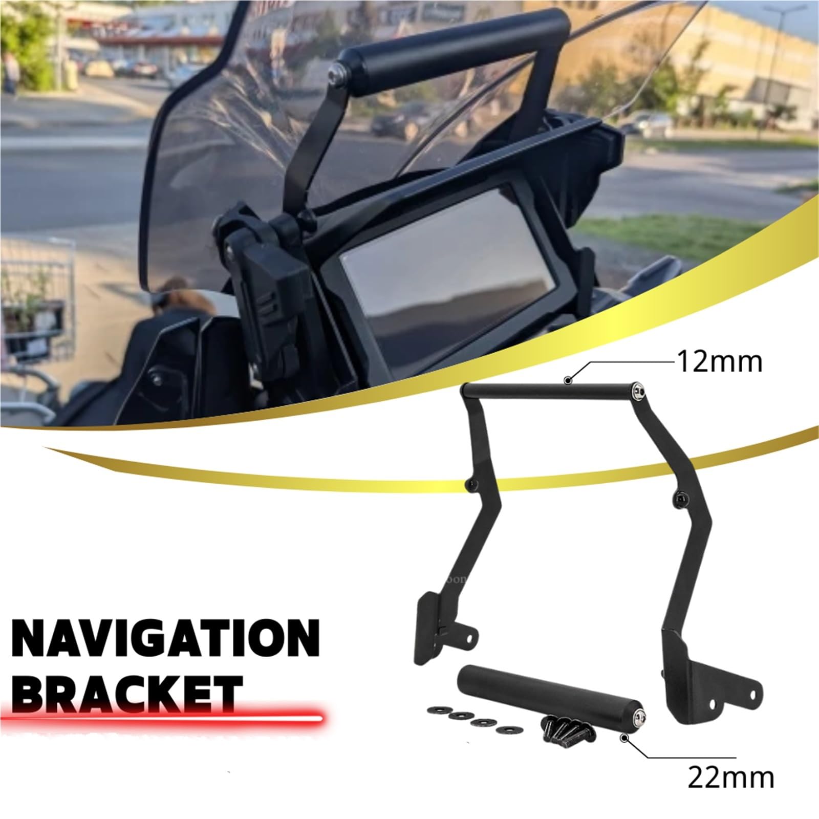 Barra Supporto Navigazione Moto Staffa Di Navigazione GPS Per Moto Per CRF1100L Per AFRICA Per TWIN CRF1100l 2020-ADVENTURE SPORTS Supporto Per Telefono USB