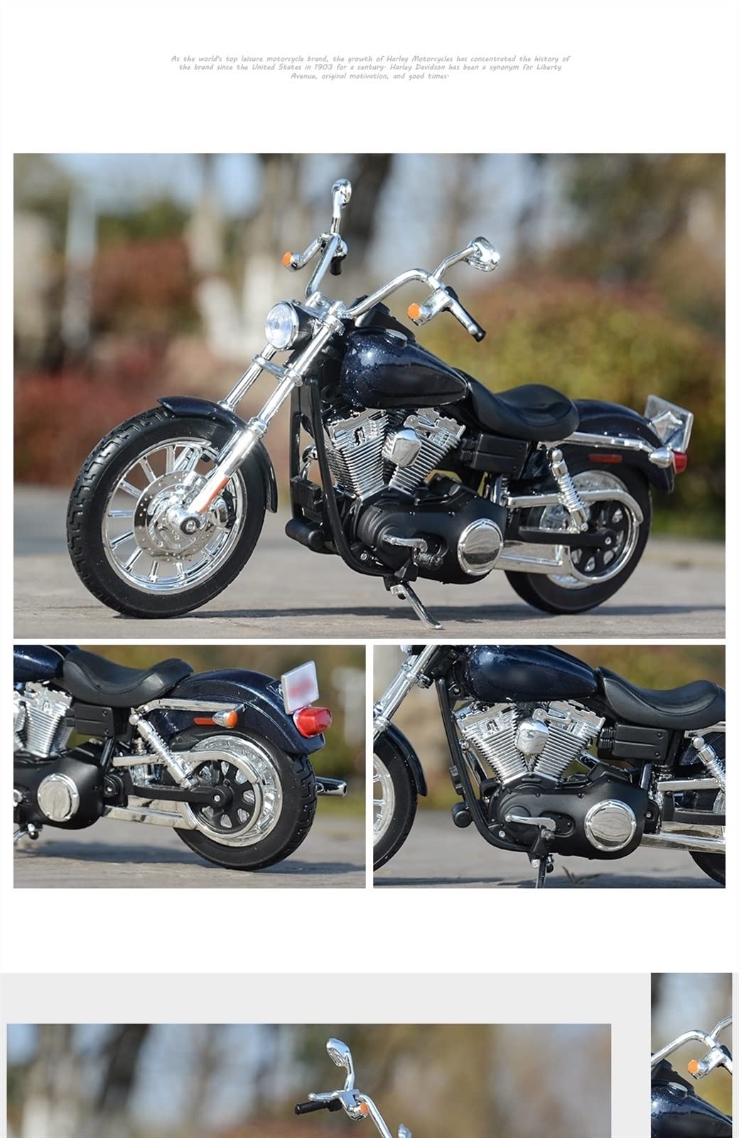 1/12 Die Cast Veicoli da Collezione Hobby Giocattoli Modello Moto per H&Arley FXDBI Dyna Street Bob 2006